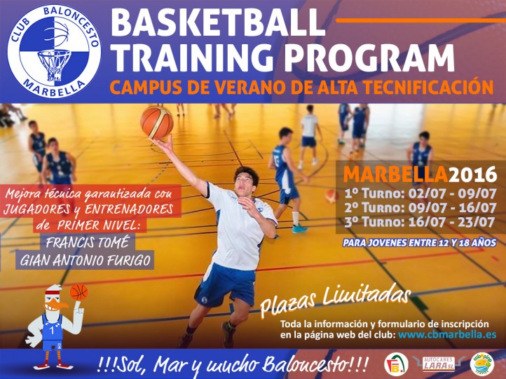 La II edición del Basketball Training Program debuta este verano en Marbella