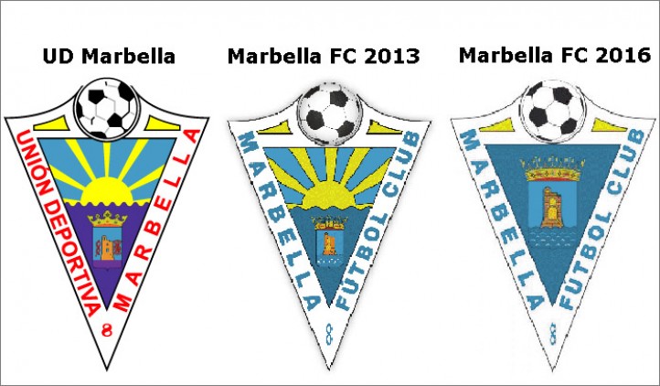 El Marbella FC vuelve a cambiar el escudo por segunda vez en tres años