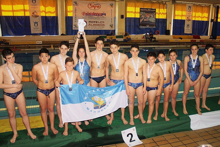 El CW Marbella infantil mixto logra el subcampeonato andaluz