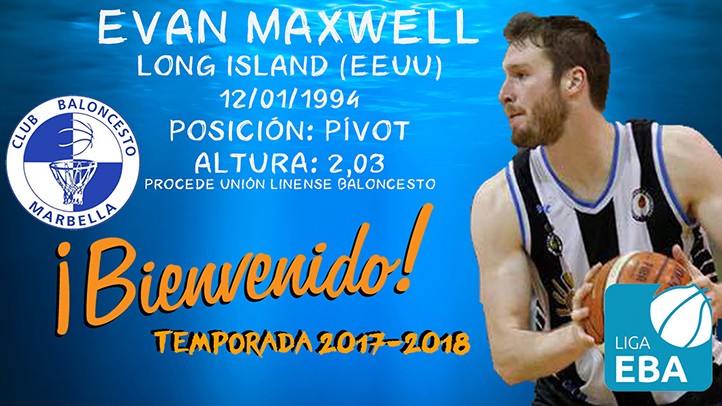 Evan Maxwell, americano de auténtico lujo para la pintura del CB Marbella