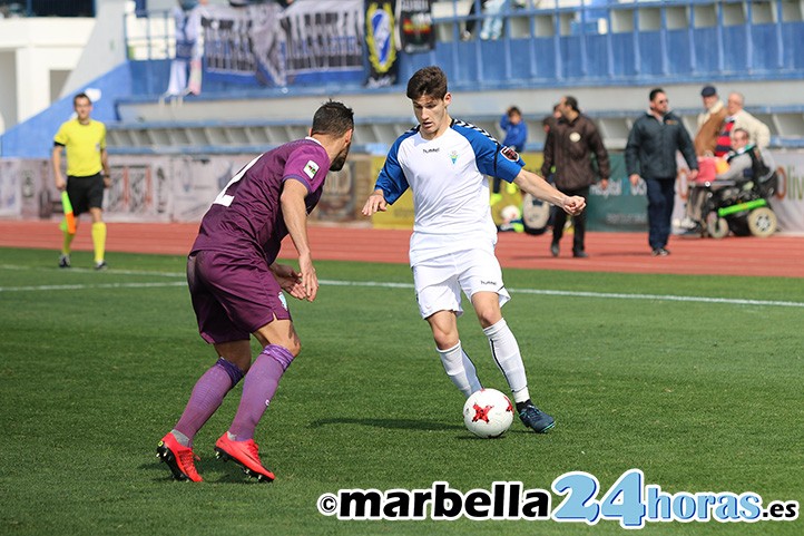 Cristian es el primer juvenil en debutar esta temporada con el Marbella FC