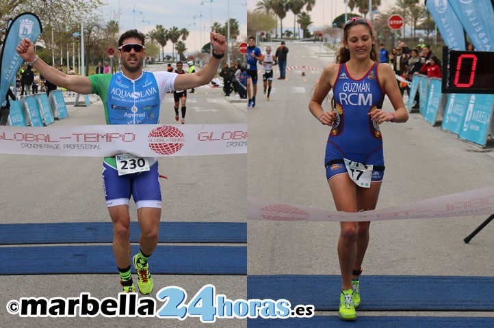 Eloy Ruiz y Ana Guzmán se imponen en el XVII Duatlón "Ciudad de Marbella"