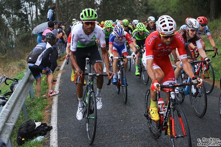 Maté entra en el pelotón en la tercera etapa de la Vuelta al País Vasco