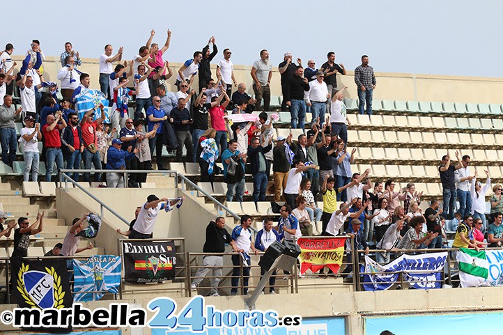 La afición arropa al Marbella FC en El Ejido y celebra la clasificación al playoff