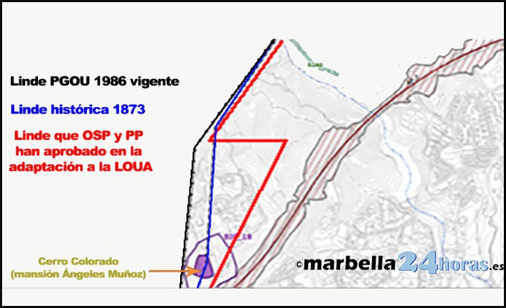 PP y OSP aprueban una linde que cede 200.000 m2 de Marbella a Benahavís