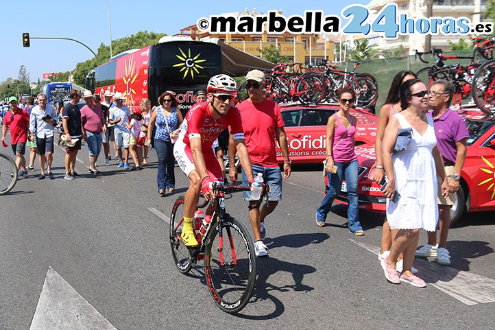 Marbella da todo su apoyo a Maté en la salida de La Vuelta a España 2018