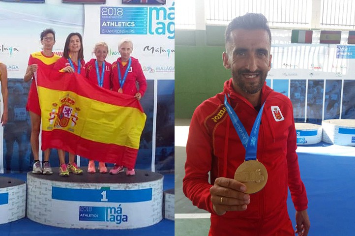 Carretero, Paz González y Antonia García, campeones del mundo de cross