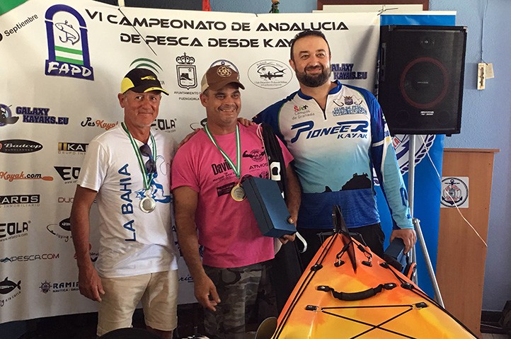 David Rodríguez del Kayak Marbella, campeón de Andalucía en Mar Abierto