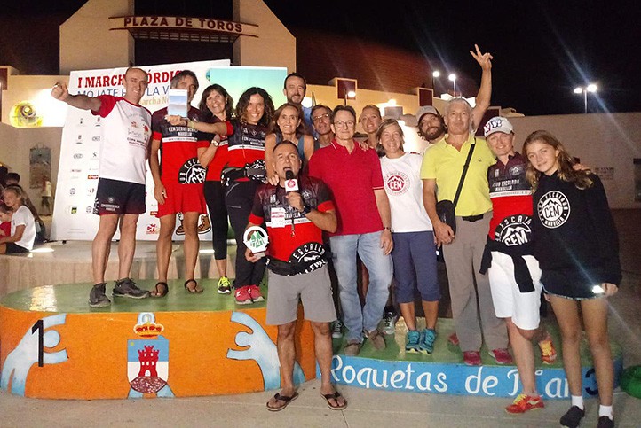 El CEM logra ocho medallas en la I Marcha Nórdica "Mójate por la vida"