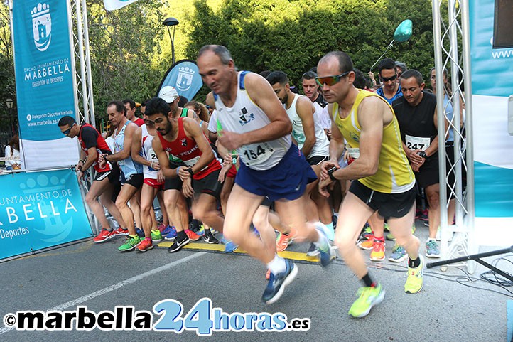 Juan Carlos Cabello y Janine Lima ganan la carrera por la salud en Marbella