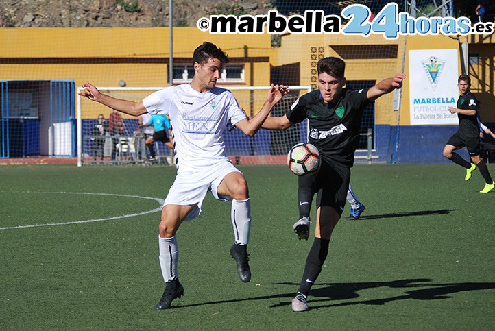 El Marbella juvenil se estrella contra el Málaga B y el árbitro (1-4)