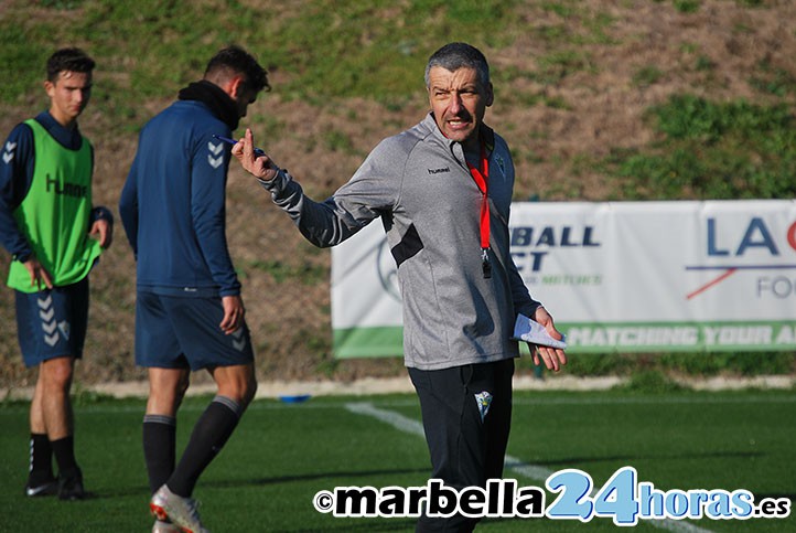 El Marbella FC regresa al trabajo con el técnico David García Cubillo al mando