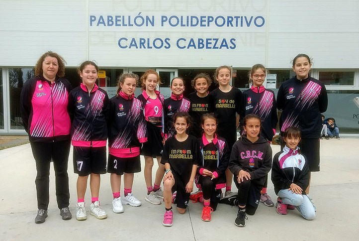 Victoria de los tres equipos minibasket del CB Costa Marbella