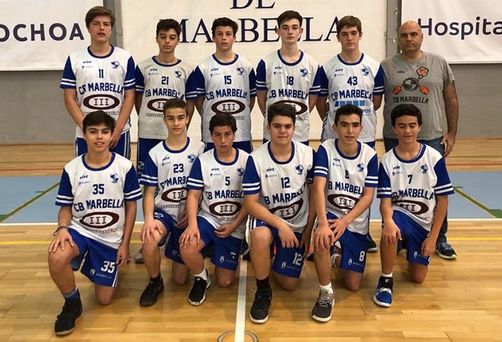 Buena imagen del cadete masculino del CB Marbella en la Final Four