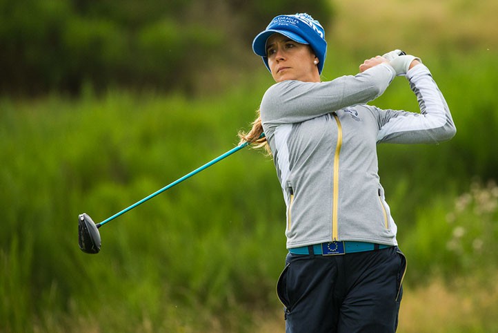 La sampedreña Azahara Muñoz ya está preparada para el inicio este jueves de la Solheim Cup