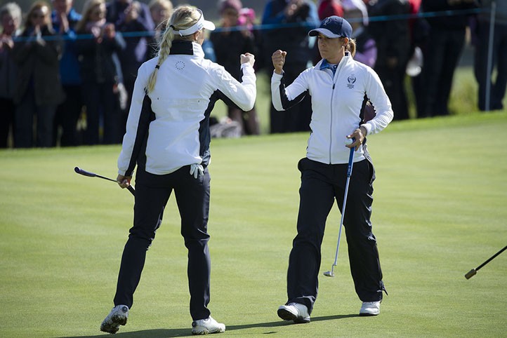 Europa manda en la primera jornada de la Solheim con una gran Azahara