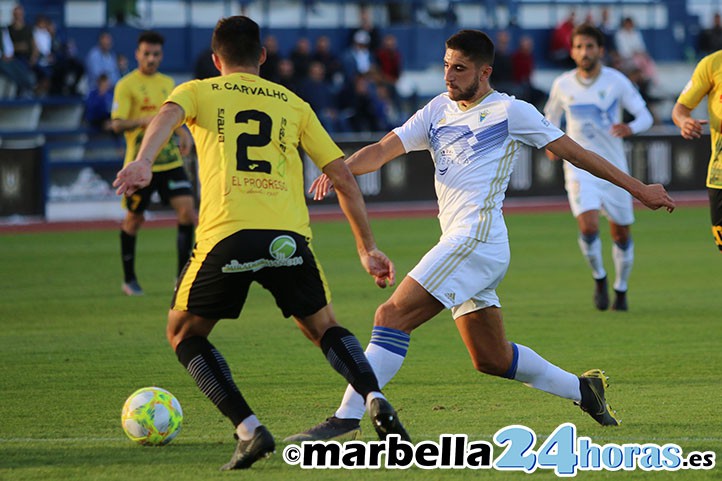 El lateral Redru se destapa como el mejor asistente del Marbella FC