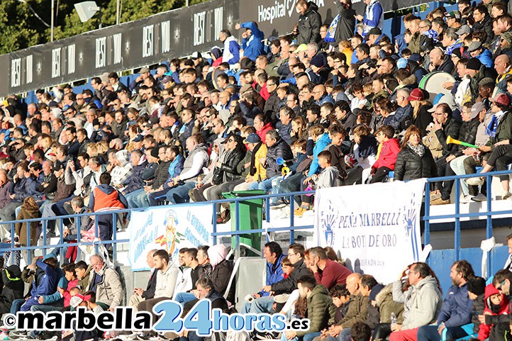 El Municipal de Marbella vive un día histórico con su mejor entrada en Liga