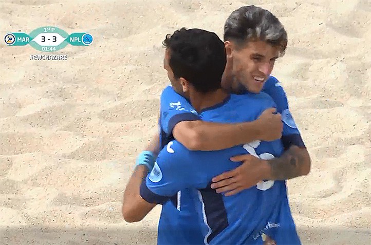 El Fútbol Playa Marbella pasa a cuartos tras golear al Napoli (9-6)