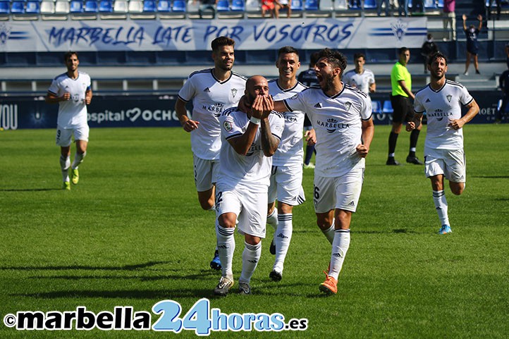 El Marbella FC recupera el gol, y la confianza, a costa del CD Marino (5-1)