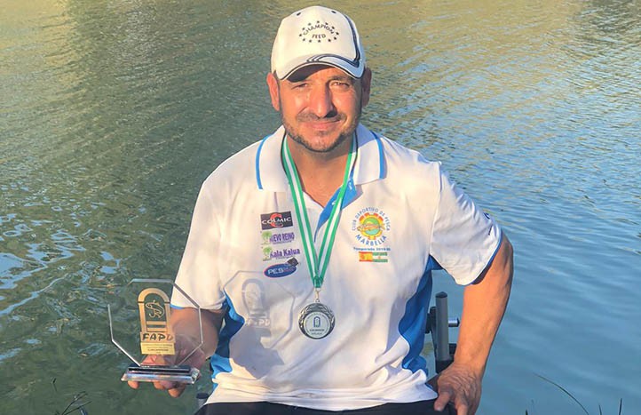 Sergio Moreno, de la Sociedad Marbella, subcampeón provincial en agua dulce