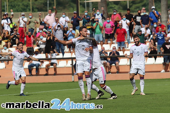 El segundo gol del Marbella ante el Almería B, una obra maestra de 20 pases