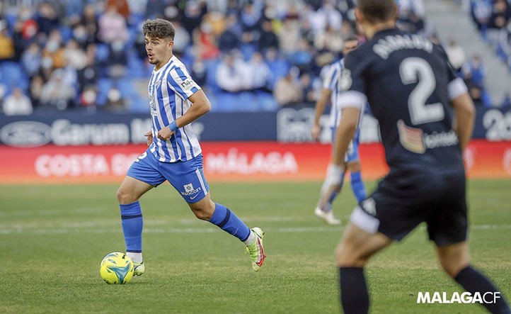 El marbellí Dani Lorenzo debuta en Segunda División con el Málaga