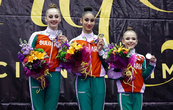 Las gimnastas búlgaras copan el podio en el Grand Prix de Marbella