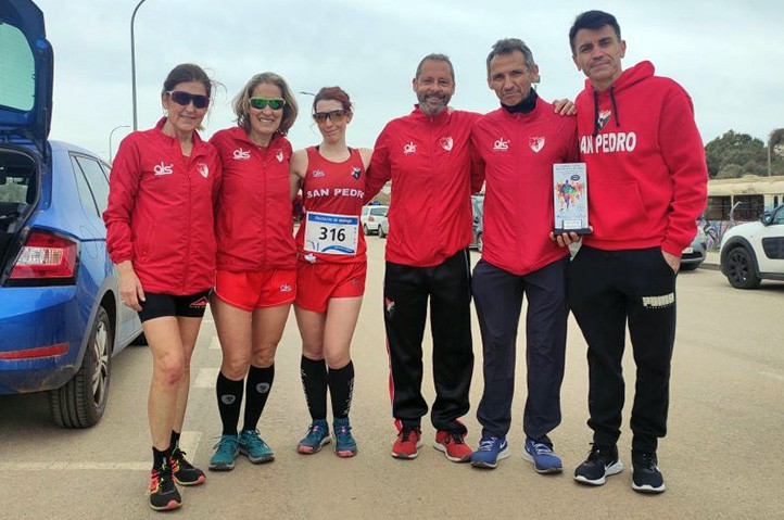 Cuatro podios del Atletismo San Pedro en el Cross de Rincón de la Victoria