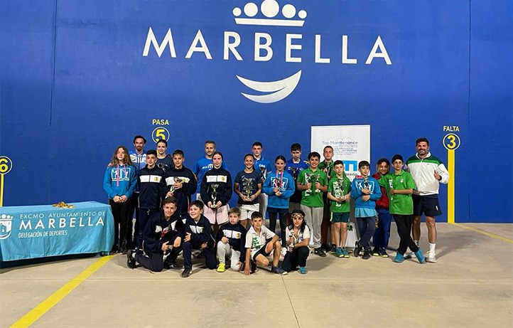 El Club Frontenis Marbella triunfa en el III Open del Circuito Andaluz