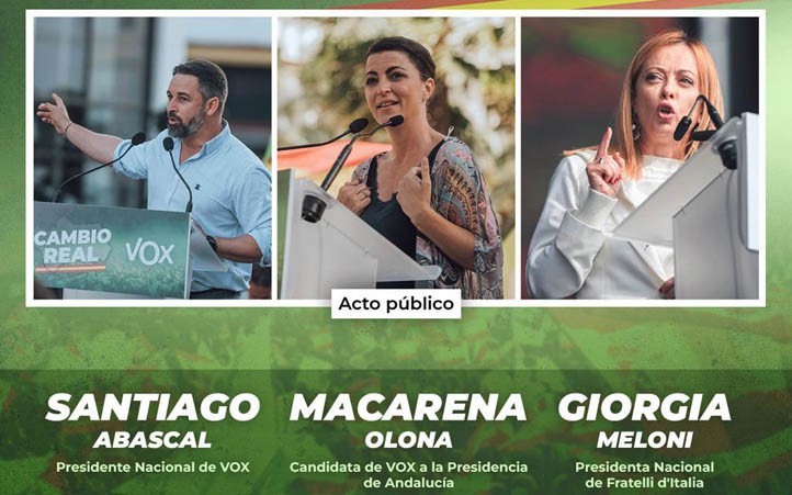 Vox traerá a Marbella a Abascal y a la ultraconservadora italiana Meloni