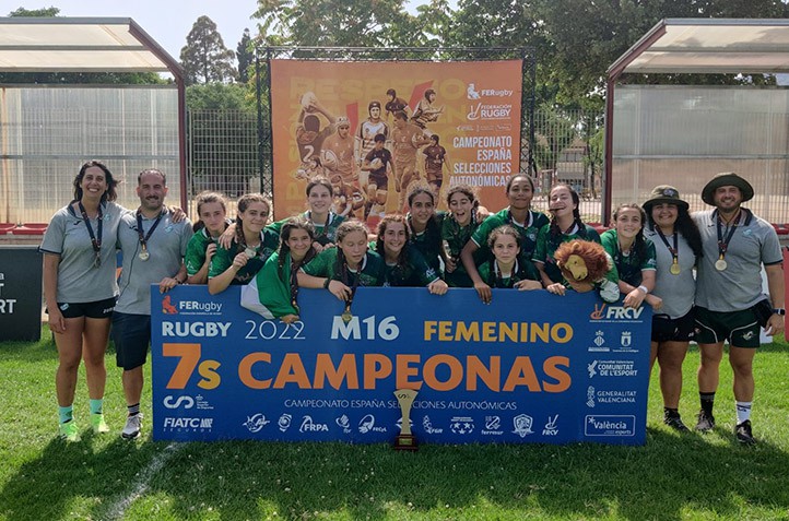 Daniela García lleva a Andalucía sub-16 de rugby seven al título nacional