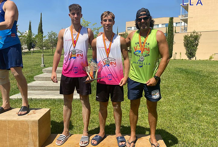 La pareja Guerrero-Martí del Costa del Voley, subcampeones de España sub-19