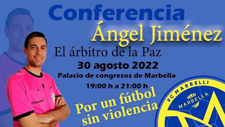 El FC Marbellí organiza este martes una charla con "El árbitro de la paz"