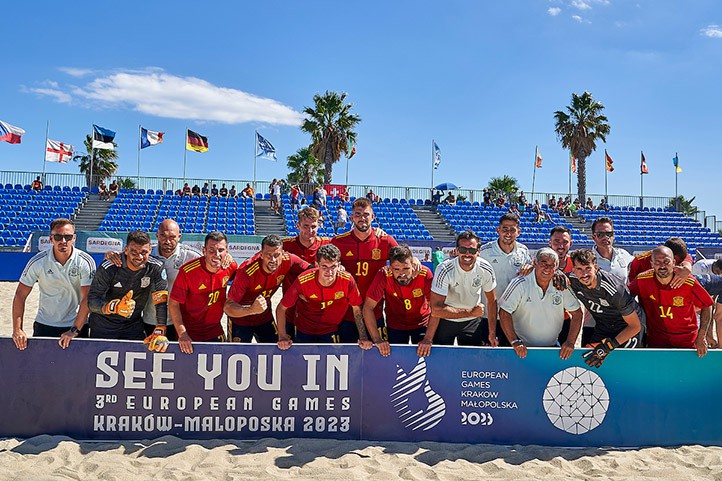 La España de Achutegui concluye cuarta en la Superfinal de la Euro Beach Soccer