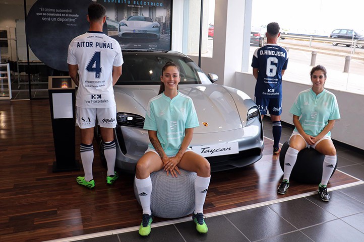 El Marbella FC cuenta esta temporada con el patrocinio de Porsche