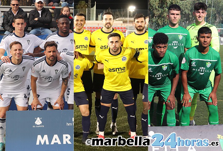 Domingo de mucho fútbol en Marbella con varios partidos en el mismo horario