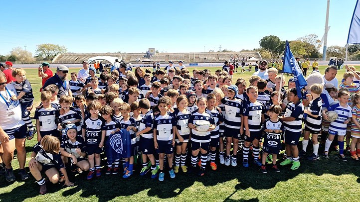 Buena imagen de la cantera del Marbella Rugby Club en el Torneo Ibérico