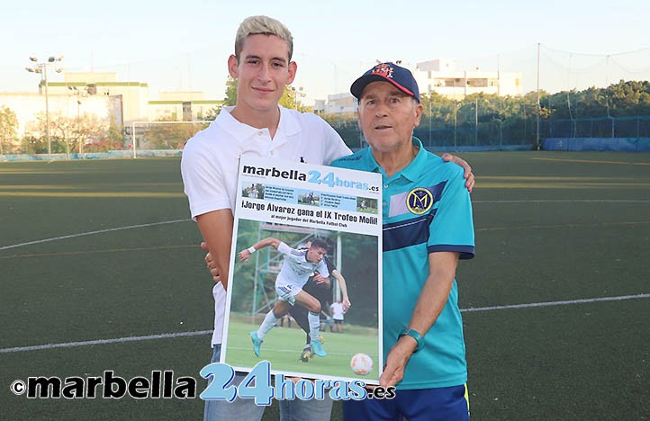 Jorge Álvarez gana el Trofeo Moñi-M24h al mejor jugador del Marbella FC