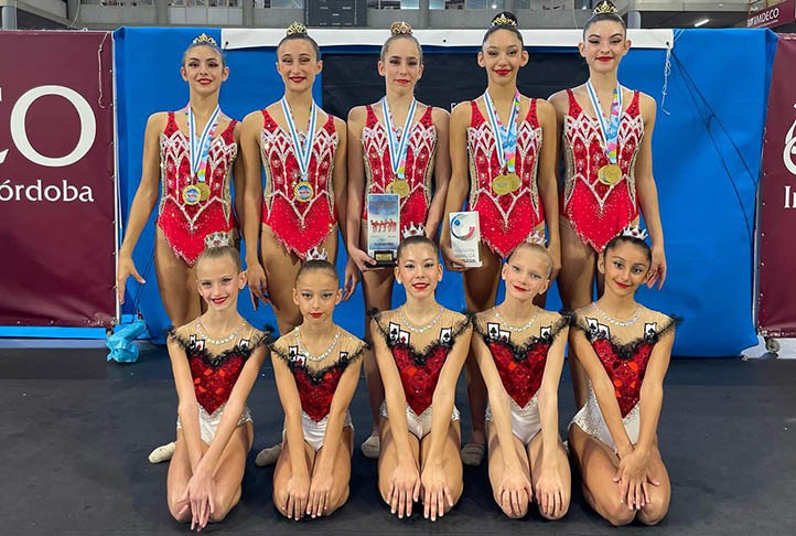 Las júnior del Club Gimnasia Rítmica Marbella, campeonas de Andalucía