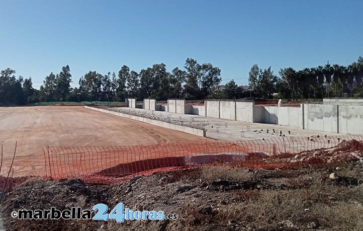 El centro deportivo de Guadaiza está al 20% tras casi dos años de obras