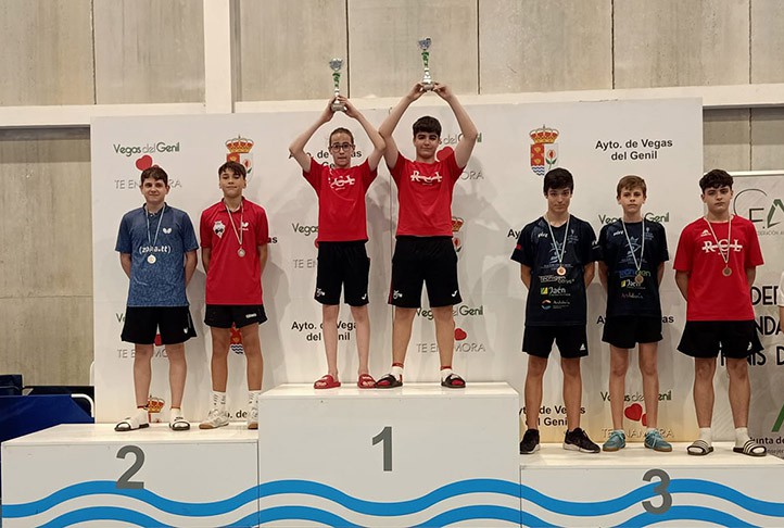 Cinco medallas para el CTM Marbella en el Campeonato de Andalucía de Dobles