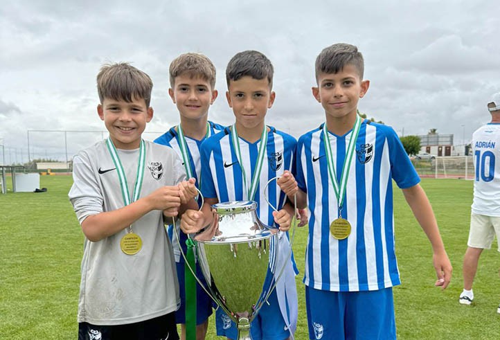 Cuatro marbellíes, campeones de la Copa de Andalucía benjamín con Málaga