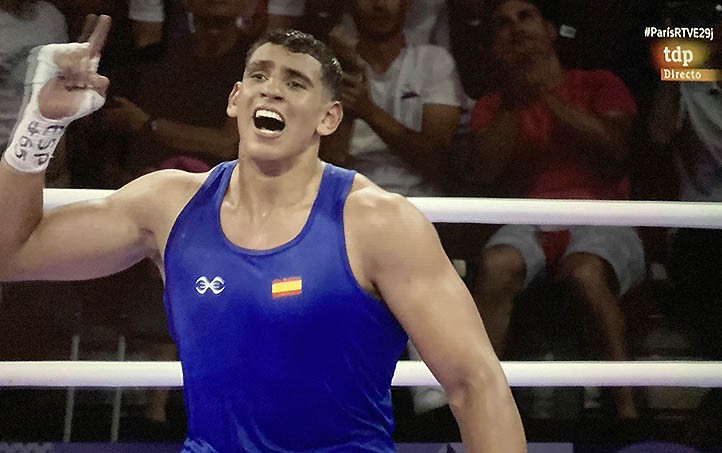 Gran combate del marbellí Ayoub Ghadfa, que se acerca a las medallas