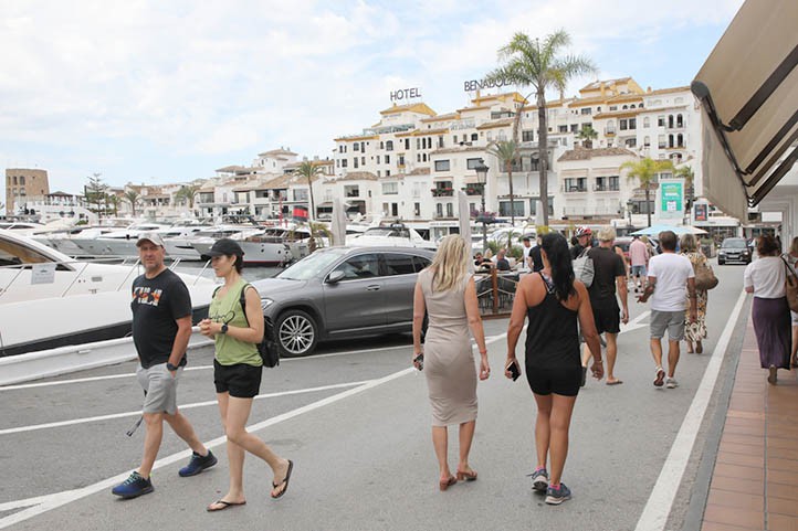 Marbella pierde fuelle en la llegada de turistas extranjeros a sus hoteles