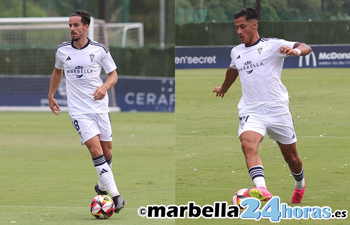 El Marbella FC anuncia la salida de Rafa de Vicente y de Hugo Rodríguez