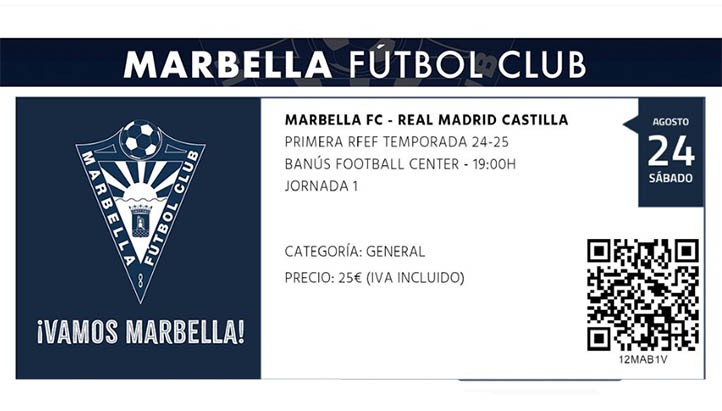 El Marbella FC pone a la venta las entradas para el choque con el Castilla