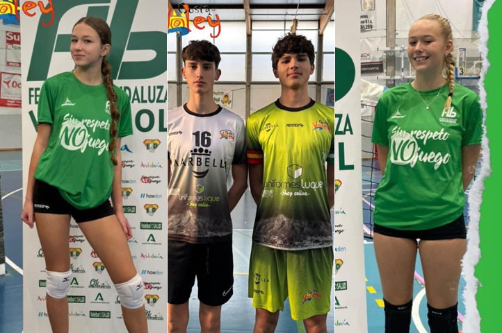 El Costa del Voley aporta cuatro jugadores a las selecciones andaluzas