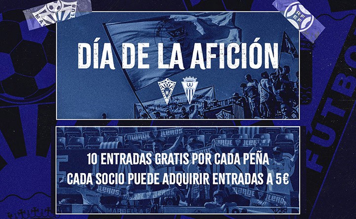 El Marbella FC declara el partido contra el Algeciras como "Día de la Afición"