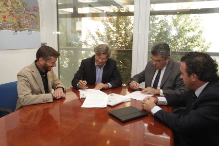 Acuerdo para solucionar las inundaciones de la glorieta de acceso al hotel Vincci en Las Chapas